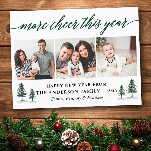 書道の詳細応援今年は3つの写真の松 ポストカード