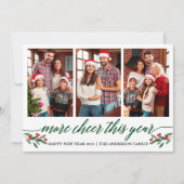 書道の詳細応援今年3フォトグリーン シーズンカード (正面)