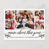 書道の詳細応援今年5写真の休日 ポストカード (正面)