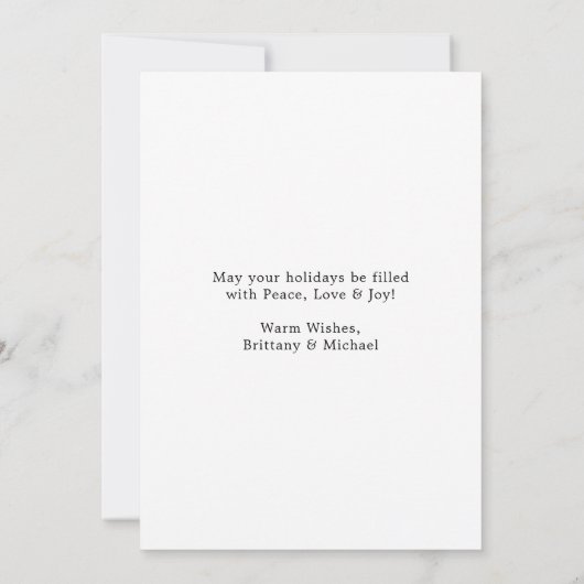 書道の赤いハート結婚したと写メリー真 シーズンカード (裏面)