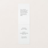 書道の長結婚いRSVPカード (内部フラット)