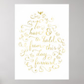 書道の願結婚を掲げる ポスター (正面)