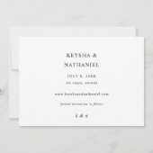 書道のUno写真Save the Date (裏面)