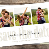 書道のVellumスクリプトのスタイリッシュ写数々の真 セーブザデート