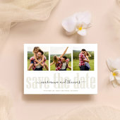 書道のVellumスクリプトのスタイリッシュ写数々の真 セーブザデート