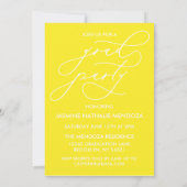 書道はっきりしたお洒落卒業招待状 招待状 (裏面)