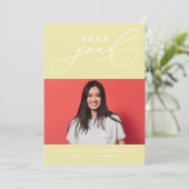 書道はっきりしたお洒落卒業招待状 招待状 (スタンド正面)