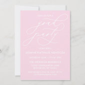 書道はっきりしたお洒落卒業招待状 招待状 (裏面)