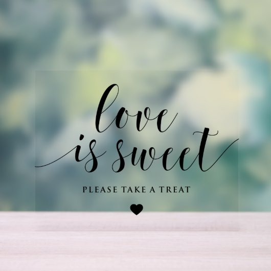 書道はっきりしたの愛は甘結婚い アクリルサイン (ニュートラル)