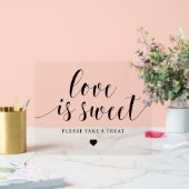 書道はっきりしたの愛は甘結婚い アクリルサイン (ウェディング)