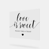 書道はっきりしたの愛は甘結婚い アクリルサイン (傾斜)