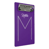 書道はっきりしたモノグラム名ミニマモダンリスト ミニクリップボード (アングル)