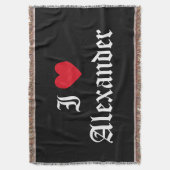 書道はアレクサンデルを愛す スローブランケット (正面縦)