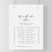 書道は彼女はむしろブライダルシャワーゲーム