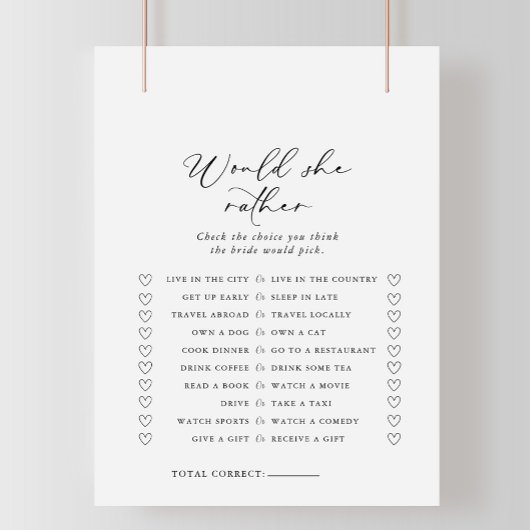 書道は彼女はむしろブライダルシャワーゲーム