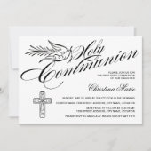 書道は最初の聖餐式を行き交う 招待状 (正面)