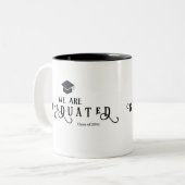 書道を卒業した ツートーンマグカップ (正面左)