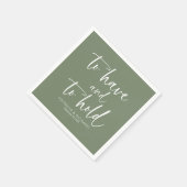 書道を行モダンう結婚 スタンダードカクテルナプキン (角)