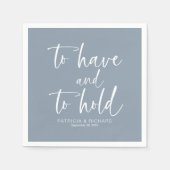 書道を行モダンう結婚 スタンダードカクテルナプキン (正面)