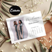 書道アーチミニマルブリデスメイド提案カード 招待状