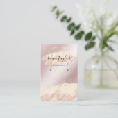 書道アートイヤリング表示カード追加ロゴ 名刺 (スタンド正面)