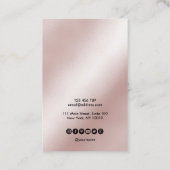 書道アートイヤリング表示カード追加ロゴ 名刺 (裏面)