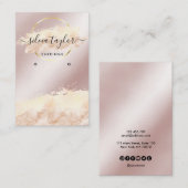 書道アートイヤリング表示カード追加ロゴ 名刺 (正面/裏面)