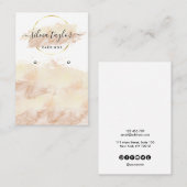 書道アートイヤリング表示カード追加ロゴ 名刺 (正面/裏面)