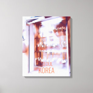 書道アートショップソウル旅行ポスター韓国 キャンバスプリント