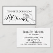 書道アート先生シンプルファインアート 名刺 (正面/裏面)