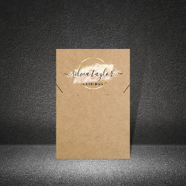 書道イヤリングネックレス表示カード 名刺