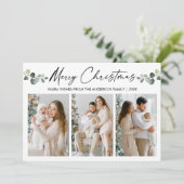 書道インクウォーターカラーユーカリプトゥスクリスマス シーズンカード (スタンド正面)