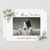 書道インクスクリプトカップル緑の果実 シーズンカード (正面/裏面)