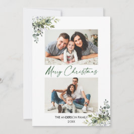 書道インクスクリプトクリスマスグリーン2 Photo シーズンカード