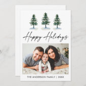 書道インクスクリプトフォトウォーターカラーパインズ シーズンカード (正面/裏面)