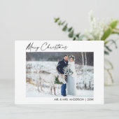 書道インクスクリプト写真クリスマスニューリュート シーズンカード (スタンド正面)