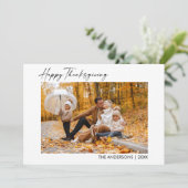 書道インクスクリプト写真ハッピー感謝祭 シーズンカード (スタンド正面)