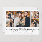 書道インクスクリプト感謝祭5写真 シーズンカード (正面)