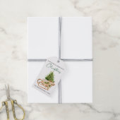 書道インクスクリプト水色パインズスイ ギフトタグ (より糸付き)