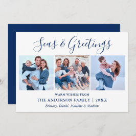 書道インクスクリプト海と挨拶3写真 シーズンカード