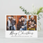 書道インクペンクリスマス3フォトカップル シーズンカード (スタンド正面)