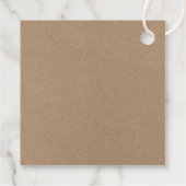 書道インクペンミニマリストクラフトクリスマス フェイバータグ (裏面)