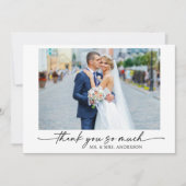 書道インクペンラブ4写真結婚の サンキューカード (正面)