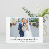 書道インクペンラブ4写真結婚の サンキューカード (スタンド正面)