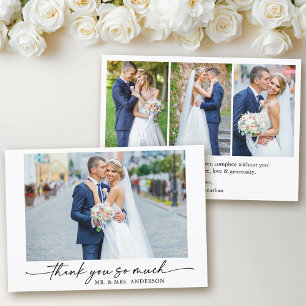書道インクペンラブ4写真結婚の サンキューカード