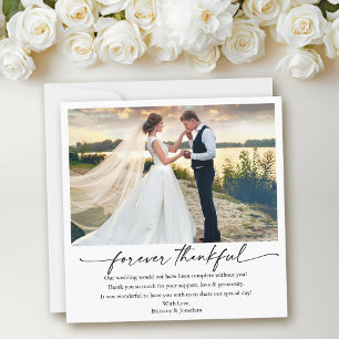 書道インクペン感謝結婚の写真広場 サンキューカード