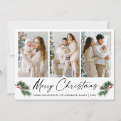 書道インクペン水色パインズベリー写真 シーズンカード (正面)