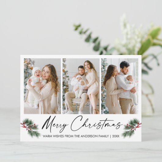 書道インクペン水色パインズベリー写真 シーズンカード (スタンド正面)