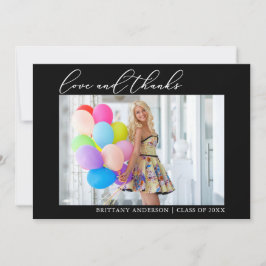 書道インクラブ感謝してい写真卒業 サンキューカード