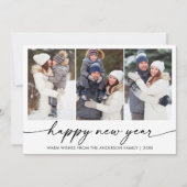 書道インク3写真新年おめでとう シーズンカード (正面)